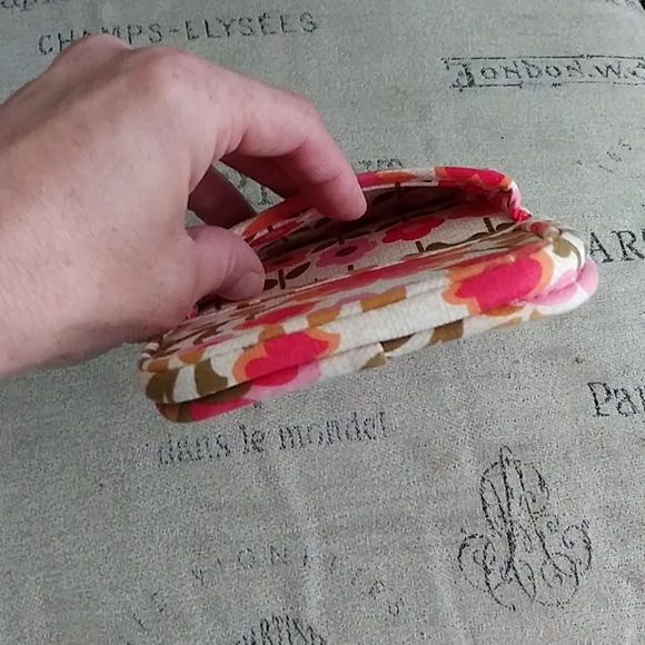 Vera Bradley Card Holder Orange & Pink - Picture 8 of 14